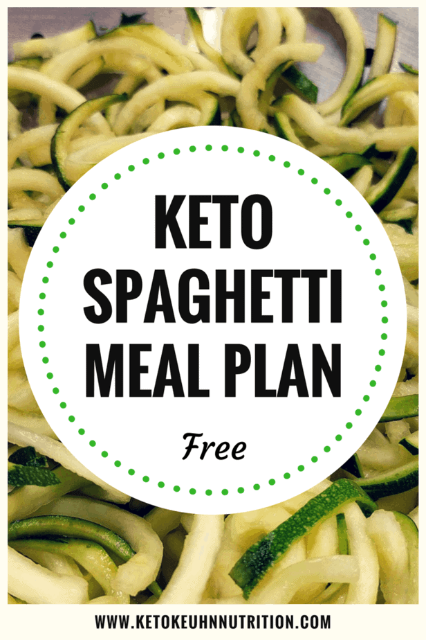 Keto SpaghettiMeal Plan - Spaghetti Meal Plan