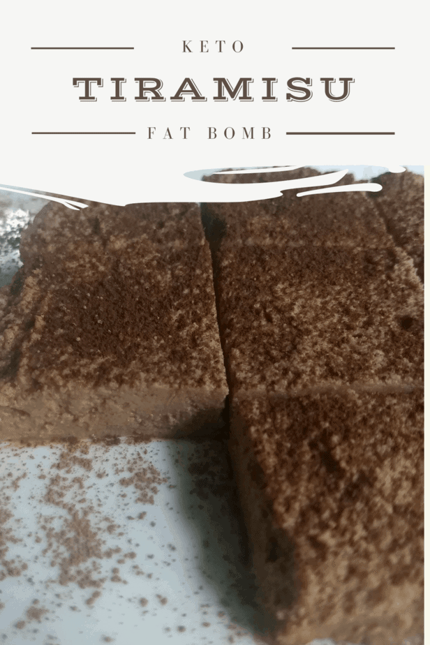 tiramisu fat bomb squares