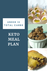 2 Simple keto meal plans with 15 carbs or less. I like to batch cook my meals to make meal planning easier and these plans will do that for you.