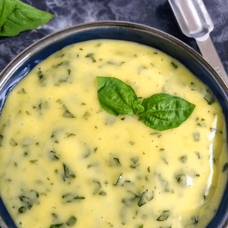 homemade basil mayonnaise