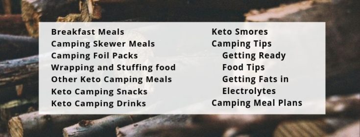 Keto Camping Meals and Tips - Keto Keuhn Nutrition