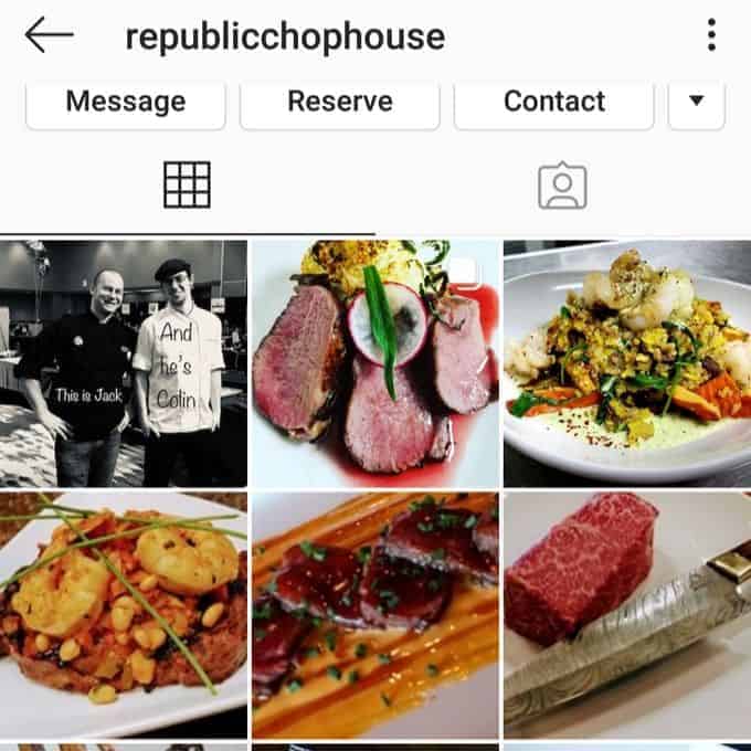 Republic chophouse on IG - Green Bay Wisconsin Keto Friendly Restaurants