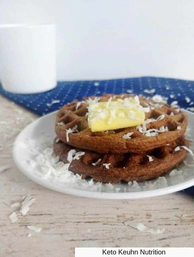 Easy Keto Chocolate Chaffle Dairy Free Cream Cheese Option Keto