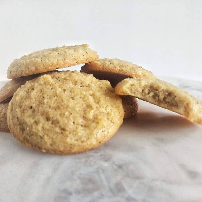 egg nog cookies in a pile