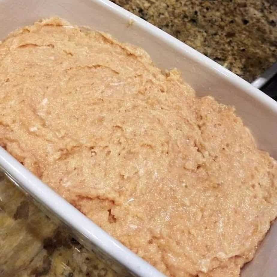 Zero Carb Carnivore Bread: 3 Total Ingredients Last step before putting the bread in the oven. - Zero Carb Carnivore Bread: 3 Total Ingredients