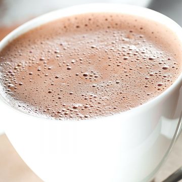 Hot Chocolate in a white mug
