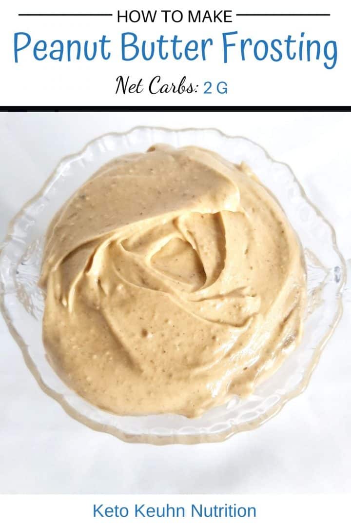 Simiple Low Carb/Keto Peanut Butter Frosting Keto Keuhn Nutrition
