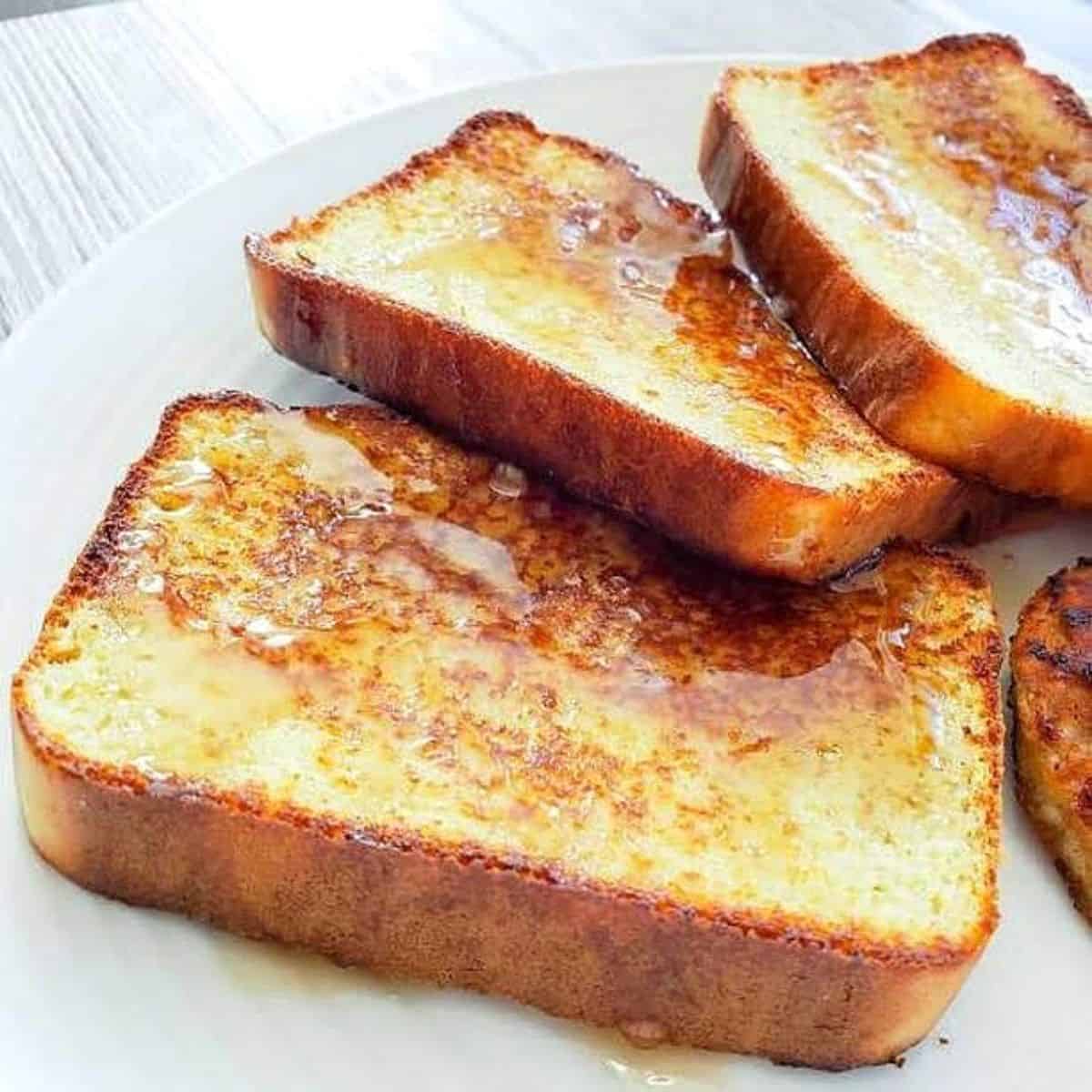 Fanned out french toast