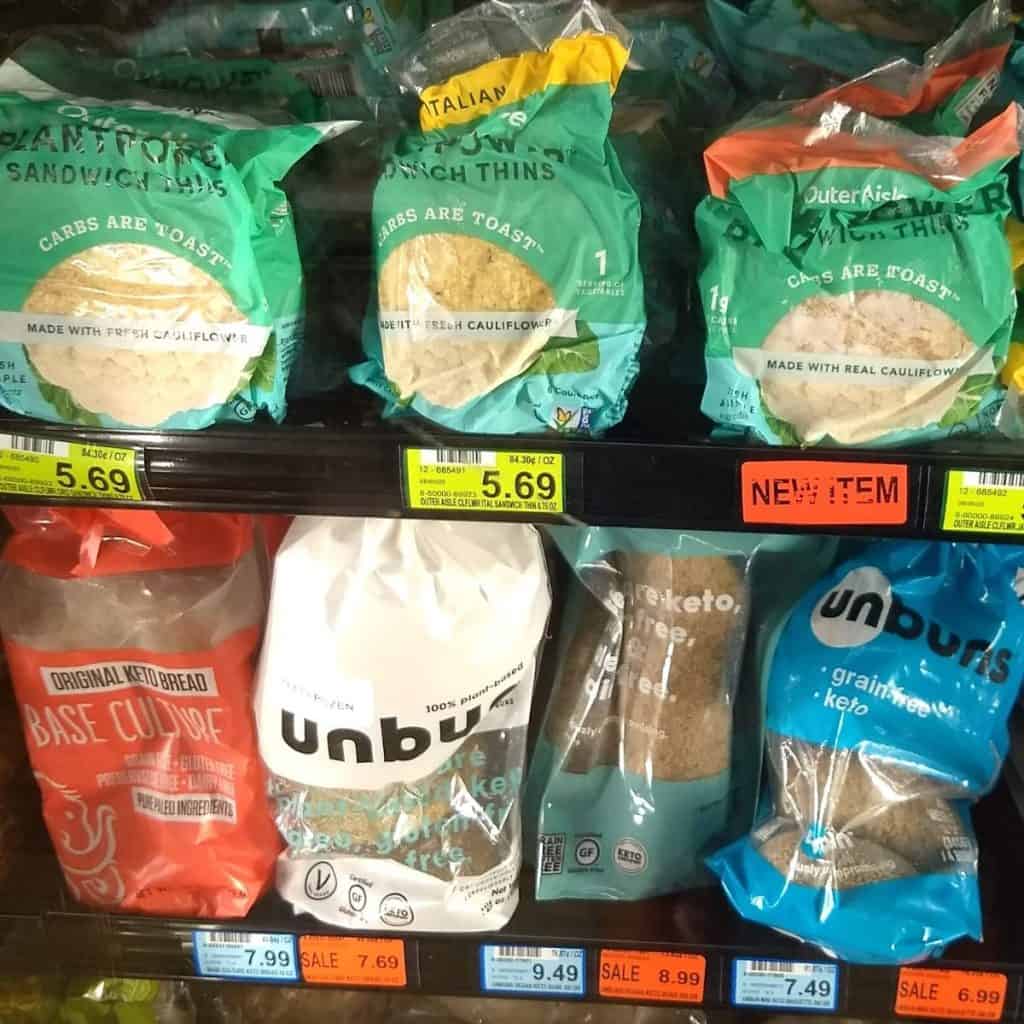 Keto Breads Unbun and Outer Aisle 1024x1024 - What to Buy for Keto at Woodman's Grocery Store