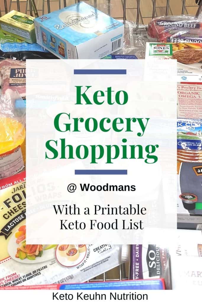 Keto Grocery Shopping cart from Woodmans 683x1024 - What to Buy for Keto at Woodman's Grocery Store