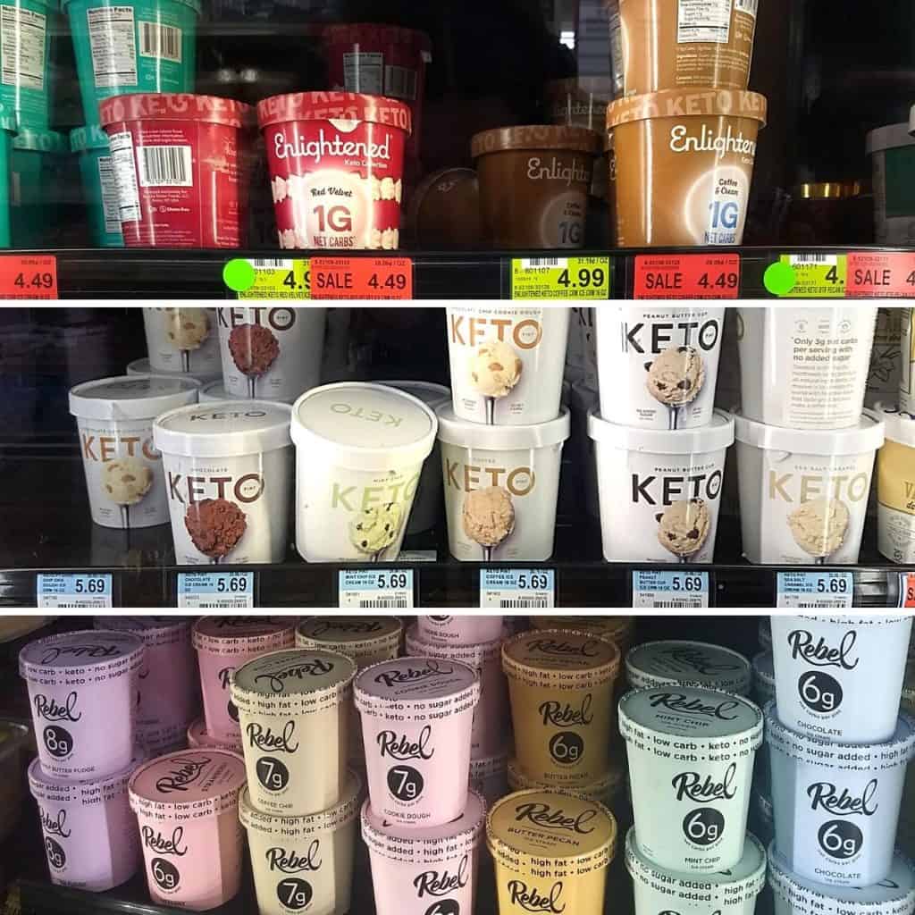 Keto Ice Cream Options 1024x1024 - What to Buy for Keto at Woodman's Grocery Store