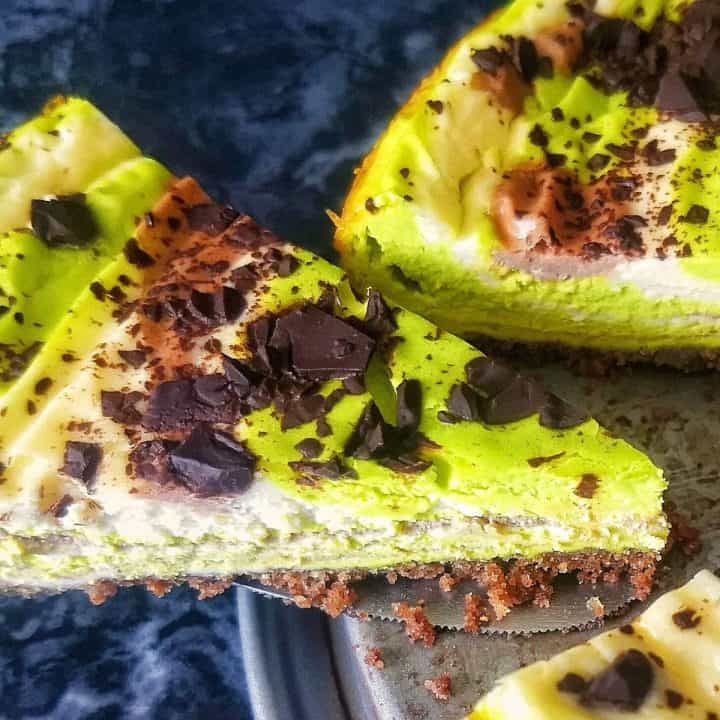 Keto mint chocolate cheesecake 720x720 - Keto Mint Chocolate Cheesecake