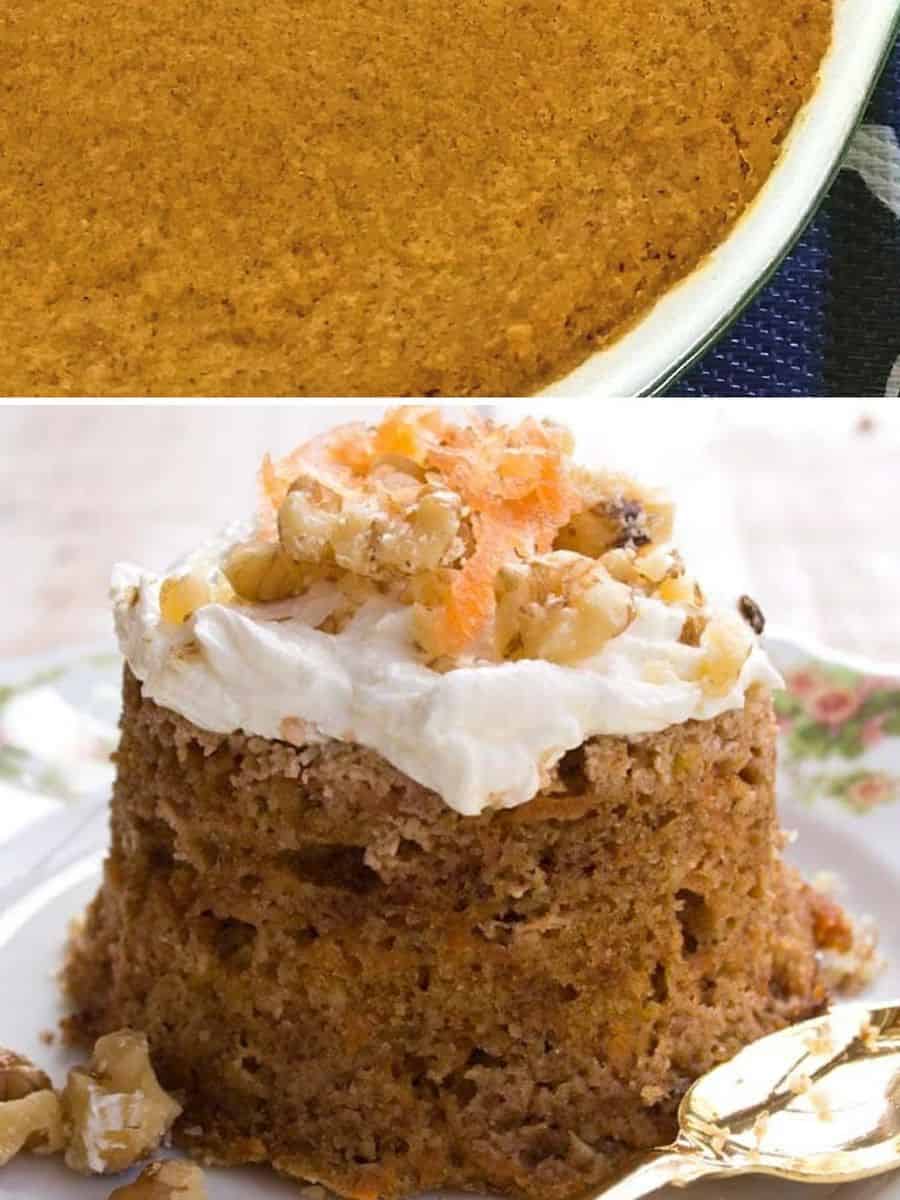 Keto thanksgiving pumpkin pie and carrot cake - Keto Thanksgiving for 2