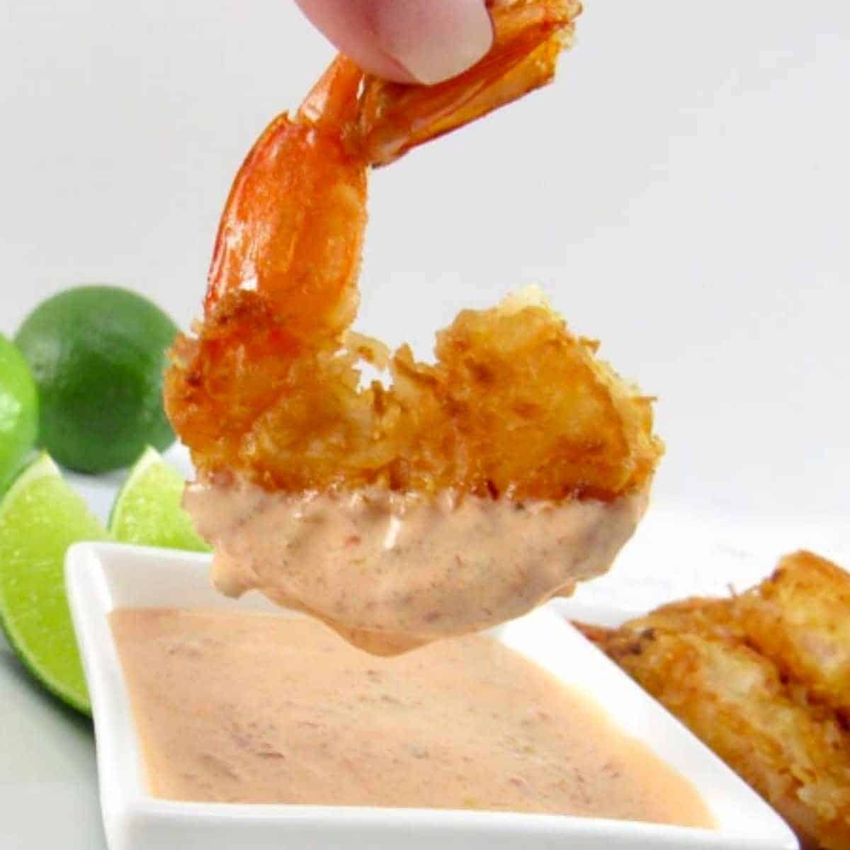 dipped coconut shrimp