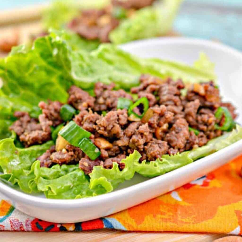 asain lettuce wraps 1024x1024 - 54 Keto Ground Beef Recipes