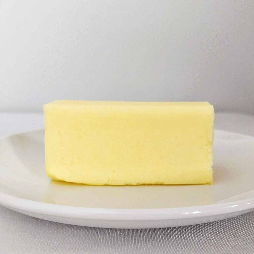 butter on a plate