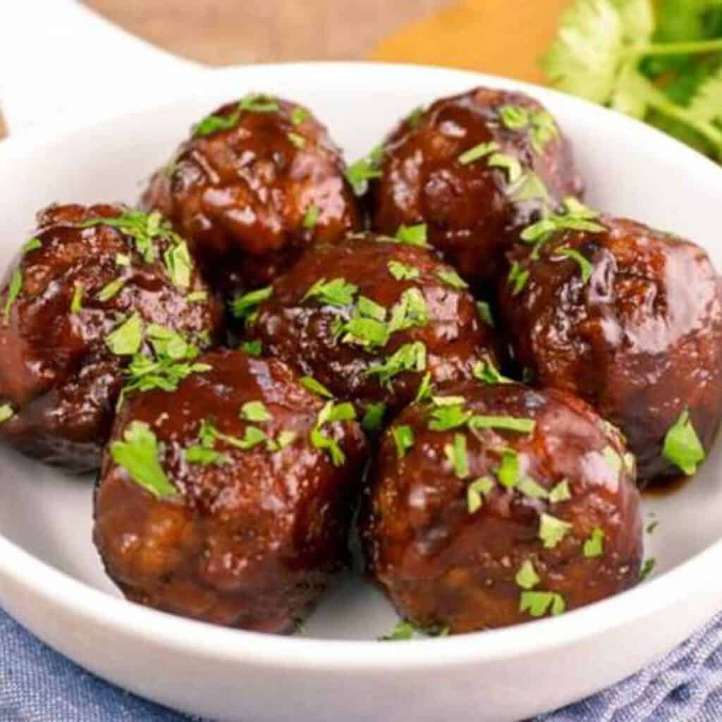 keto cranberry meatballs 1024x1024 - 54 Keto Ground Beef Recipes