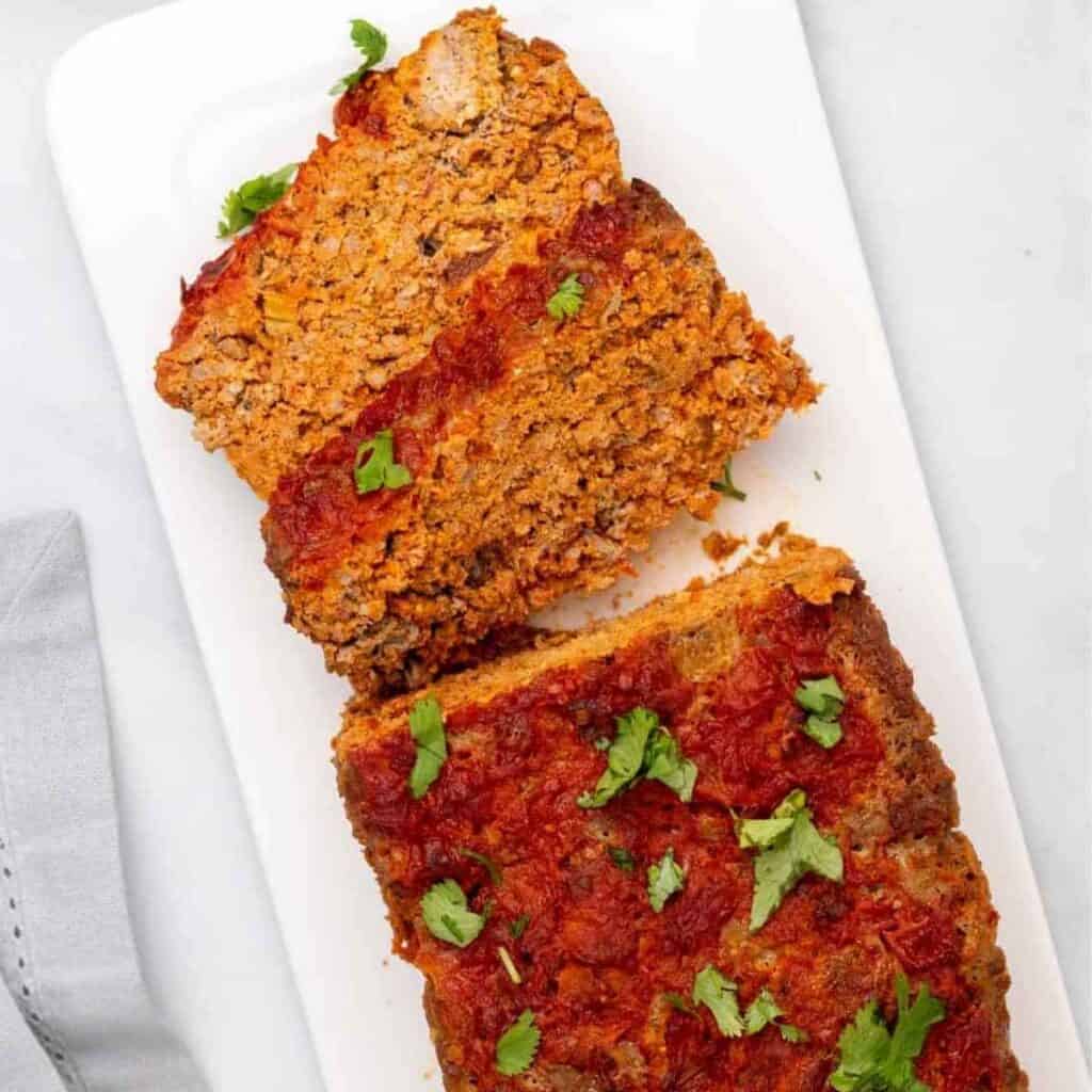 keto meatloaf 1024x1024 - 54 Keto Ground Beef Recipes