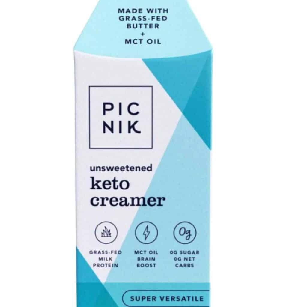 carton of picnik keto creamer