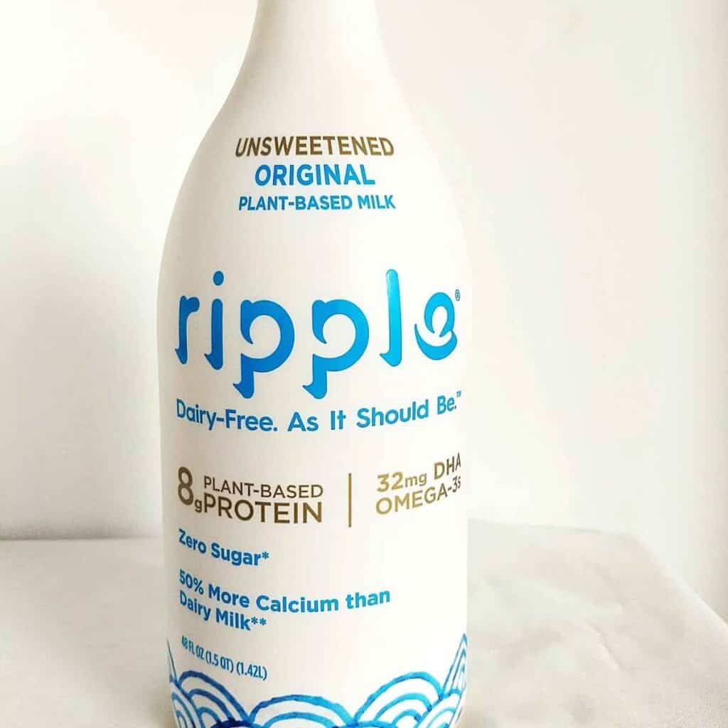 bottle of ripple milk 