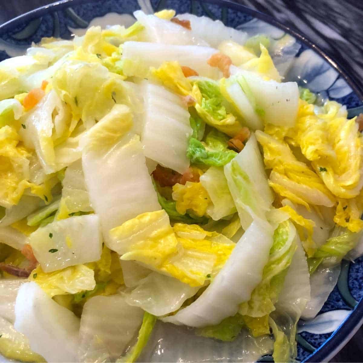 Napa cabbage with dried shrimp