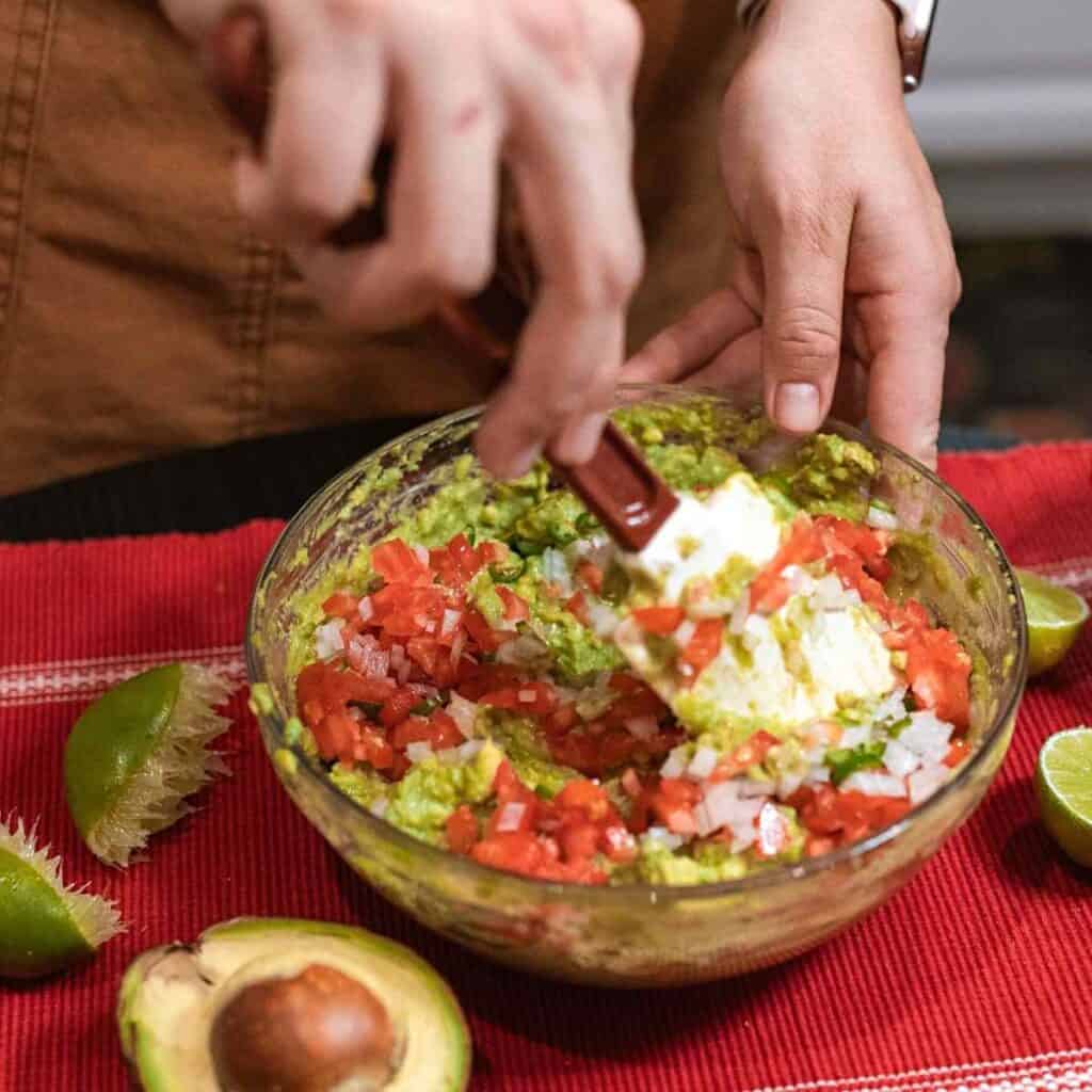 making keto quacamole 1024x1024 - 22 Things You Can Dip In Guacamole On The Keto Diet