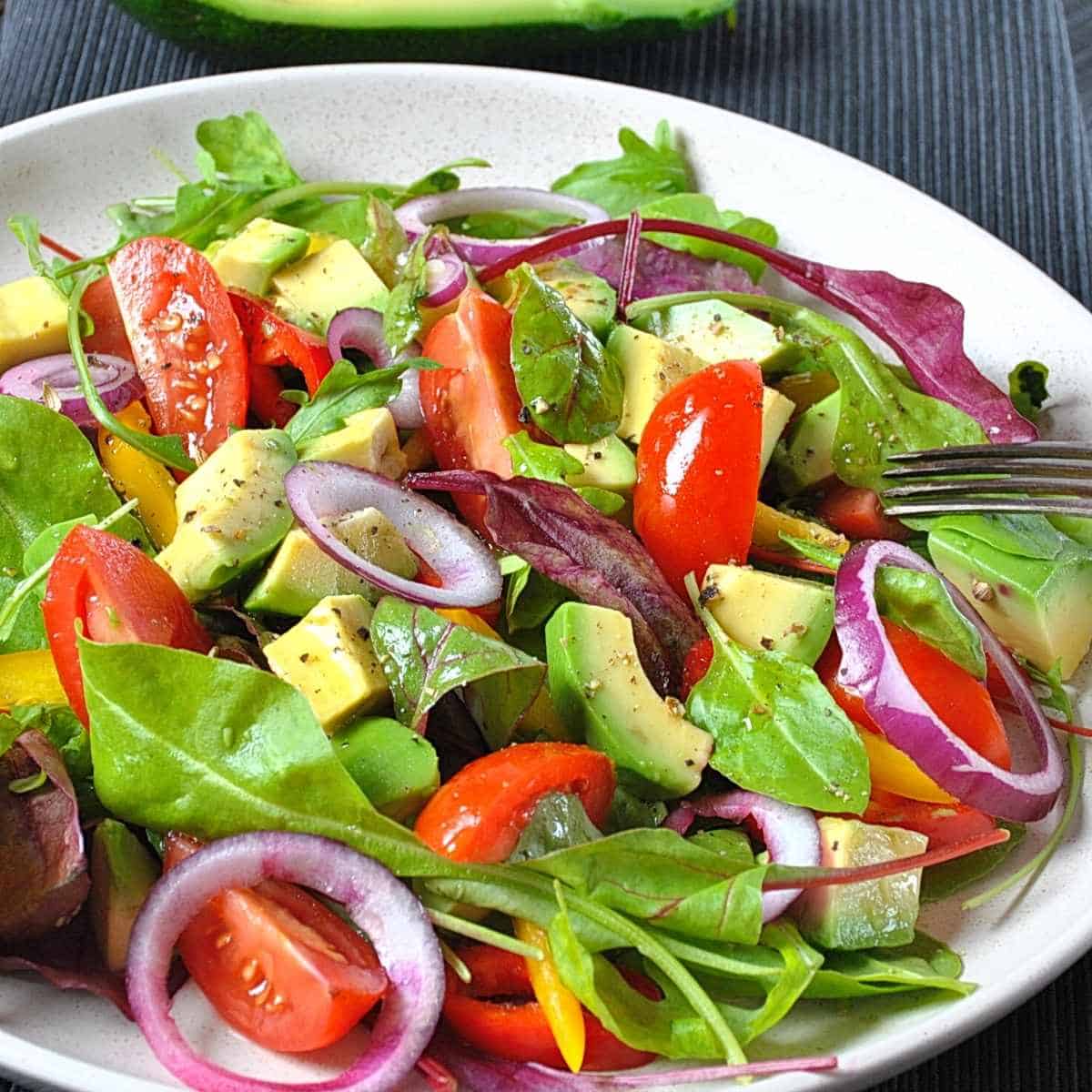 spinach avocado salad - How to Fix Whole Body Aches on Keto: Advice from a Nutritionist