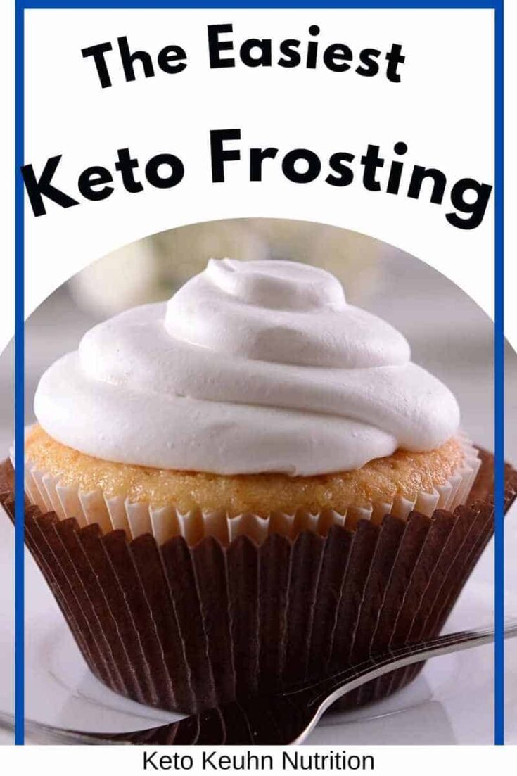 pin keto frosting 735x1103 - How to Make Keto Frosting without Cream Cheese & Powdered Sugar