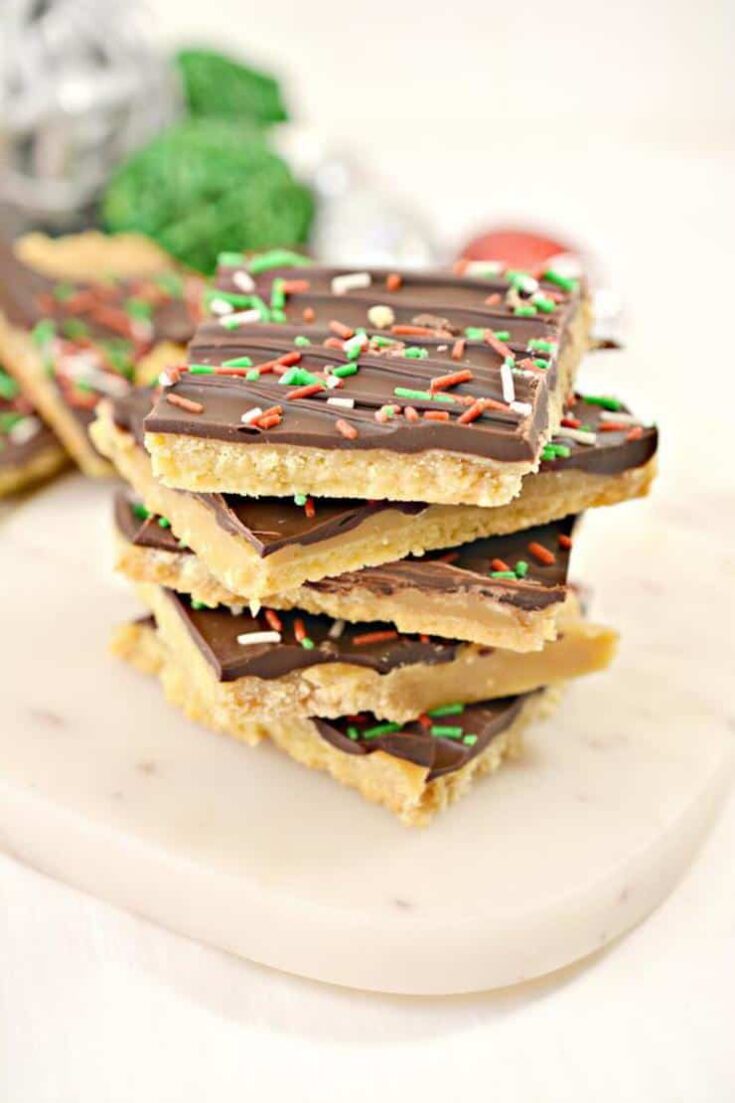 keto christmas crack low carb toffee crackers 1 1 735x1103 - Keto Christmas Crack Recipes & Ideas