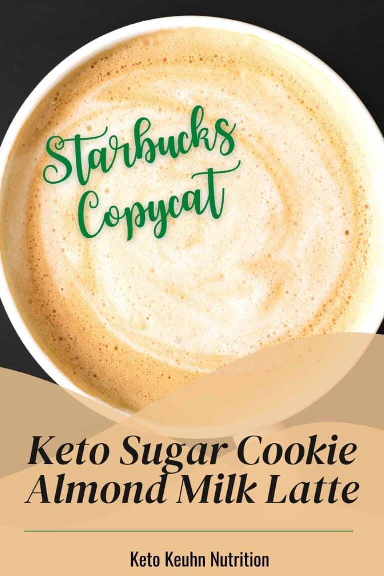 Keto Sugar Cookie Almond Milk Latte Starbucks Copycat Keto Keuhn