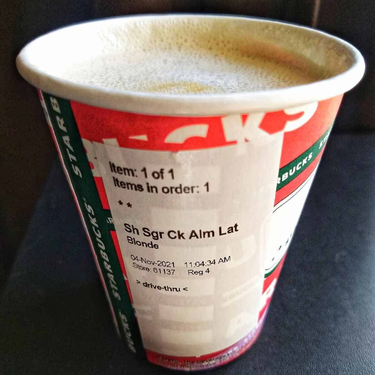 Keto Sugar Cookie Almond Milk Latte: Starbucks Copycat Starbucks sugar cookie latte 1 - Keto Sugar Cookie Almond Milk Latte: Starbucks Copycat
