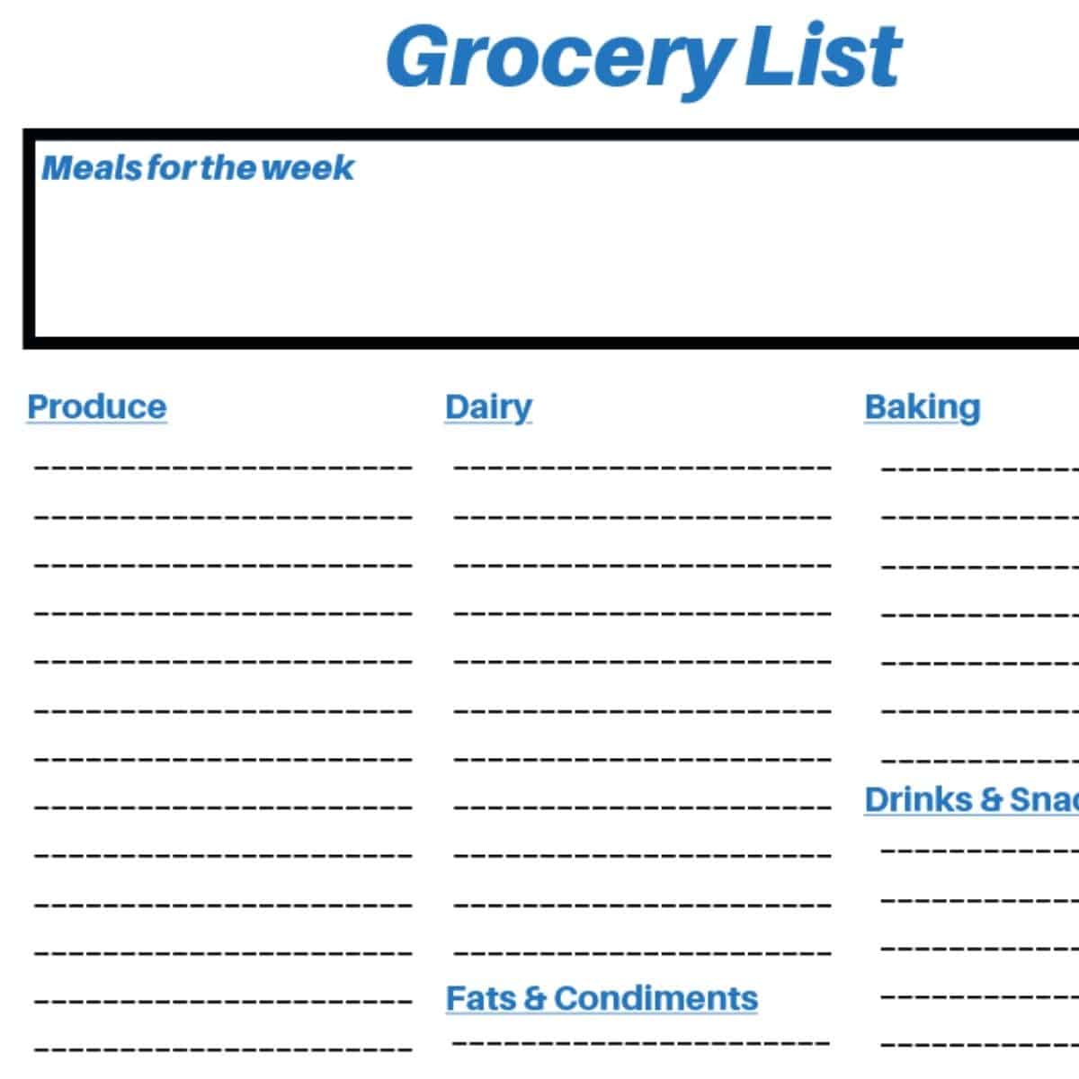 grocery list - The Ultimate Keto Guide to Keep Total Carbs Under 10 Grams