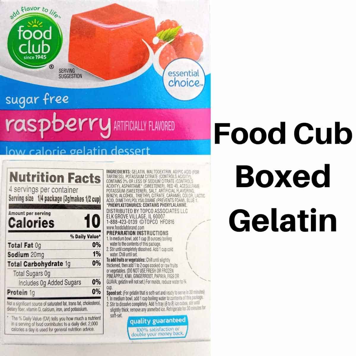 Food Cub gelatin - Is Sugar-Free Jello Good for You