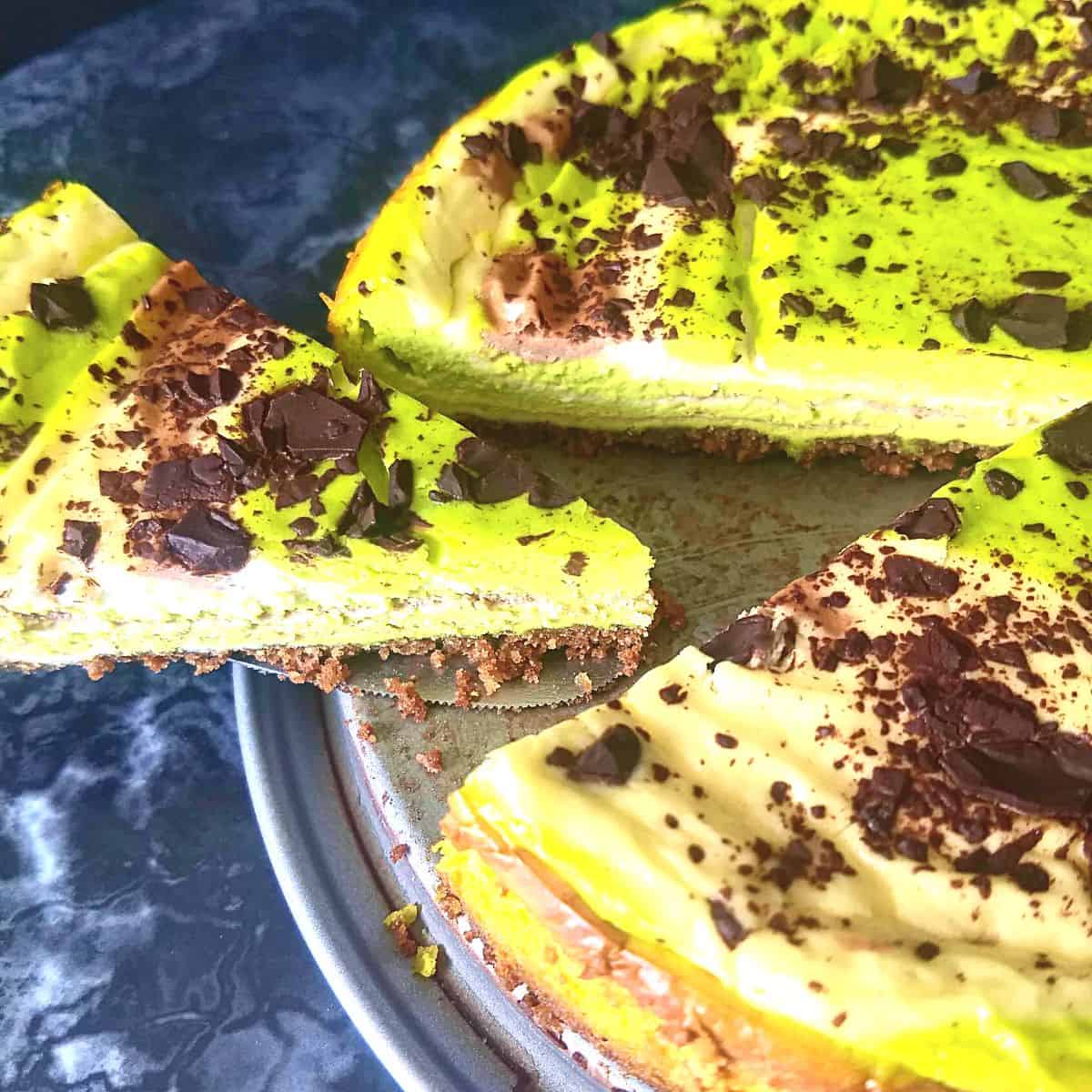Mint Chocolate Cheesecake - 21Keto and Low-Carb Desserts Without Erythritol