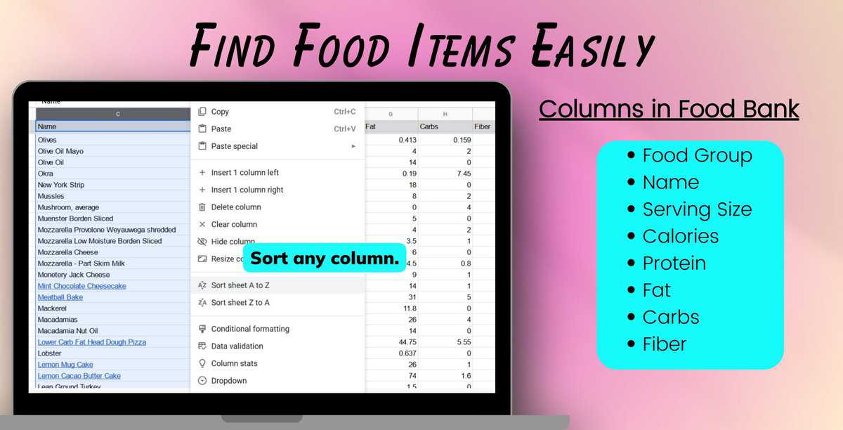 5 scaled - Macro Meal Planner Template|Digital on Google Sheets